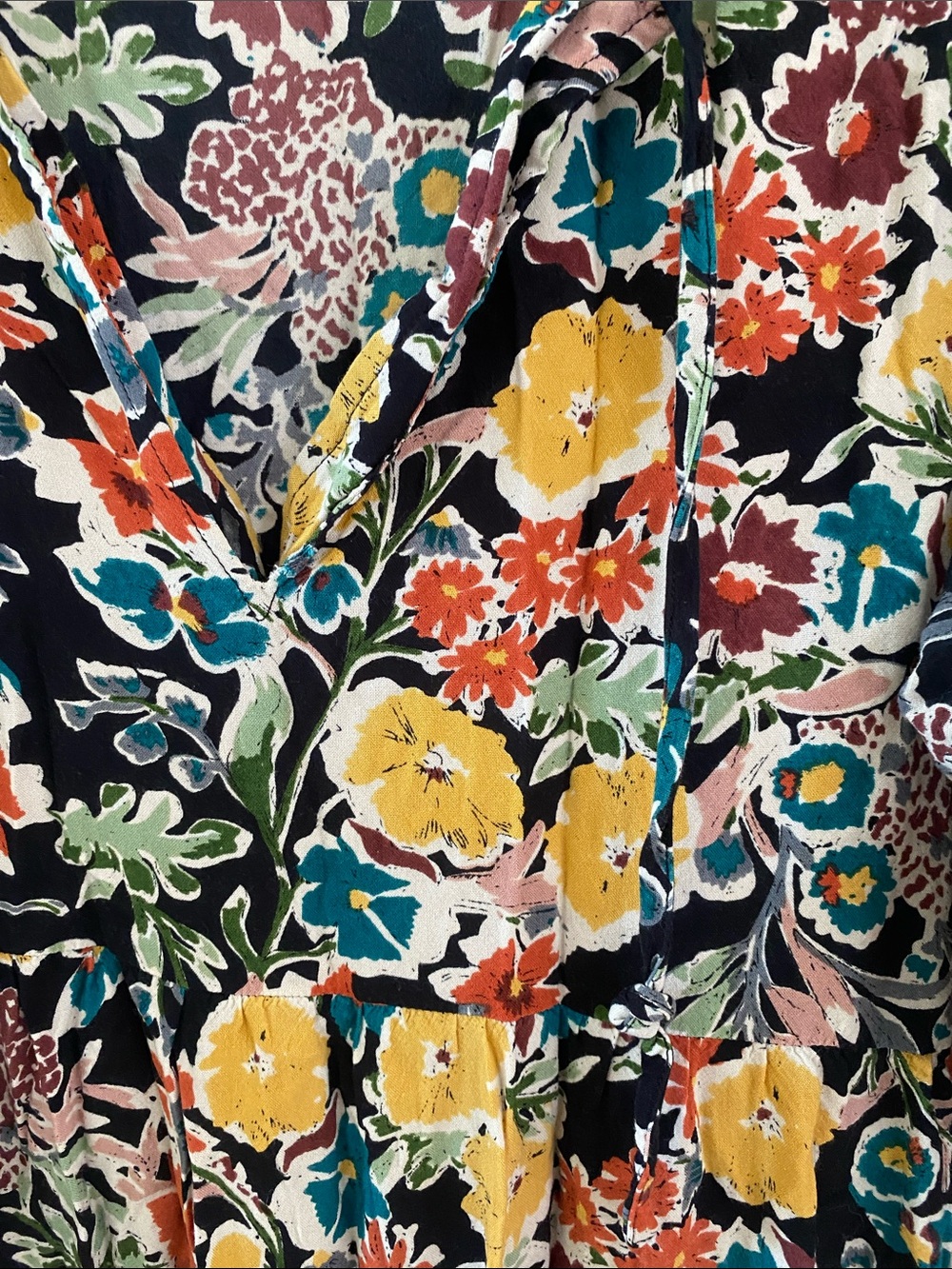 NATURAL LIFE Black Multi Floral Maxi Dress - Picture 3 of 6